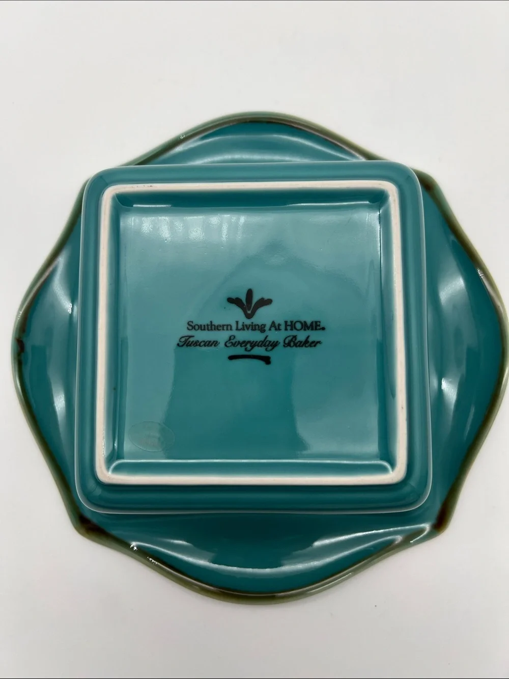 Southern Living at Home Tuscan Everyday Baker Square Baking Dish Teal (Set of 2)